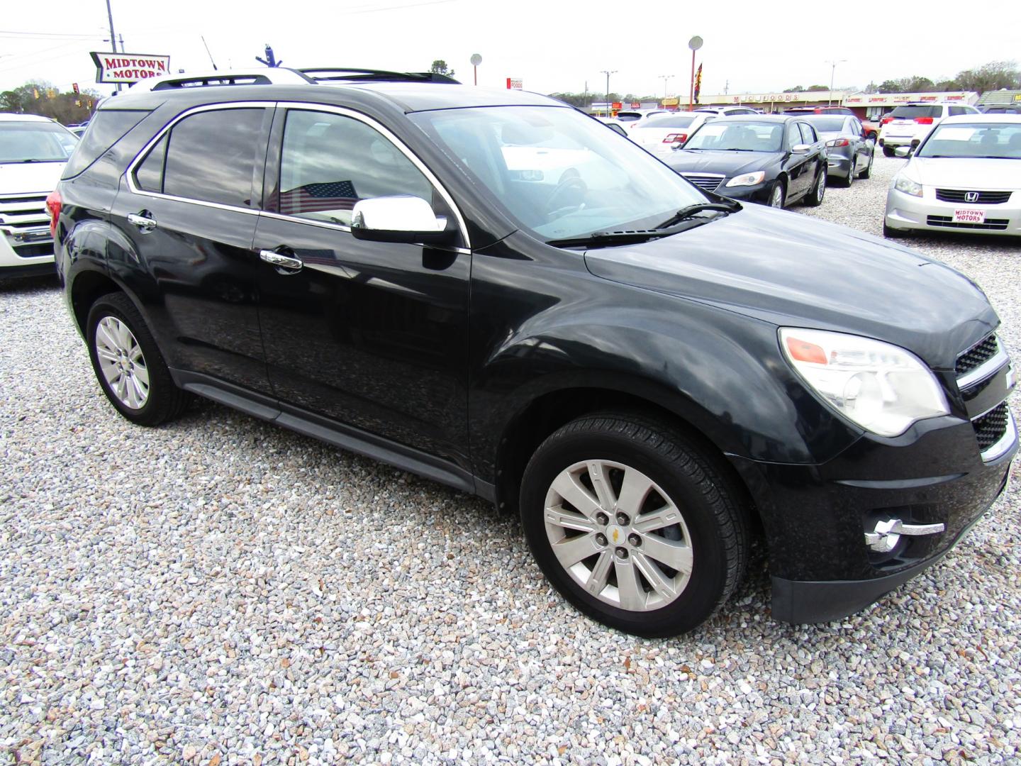 2011 Black /Black Chevrolet Equinox LTZ 2WD (2CNALFEC9B6) with an 2.4L L4 DOHC 16V engine, Automatic transmission, located at 15016 S Hwy 231, Midland City, AL, 36350, (334) 983-3001, 31.306210, -85.495277 - Photo#0